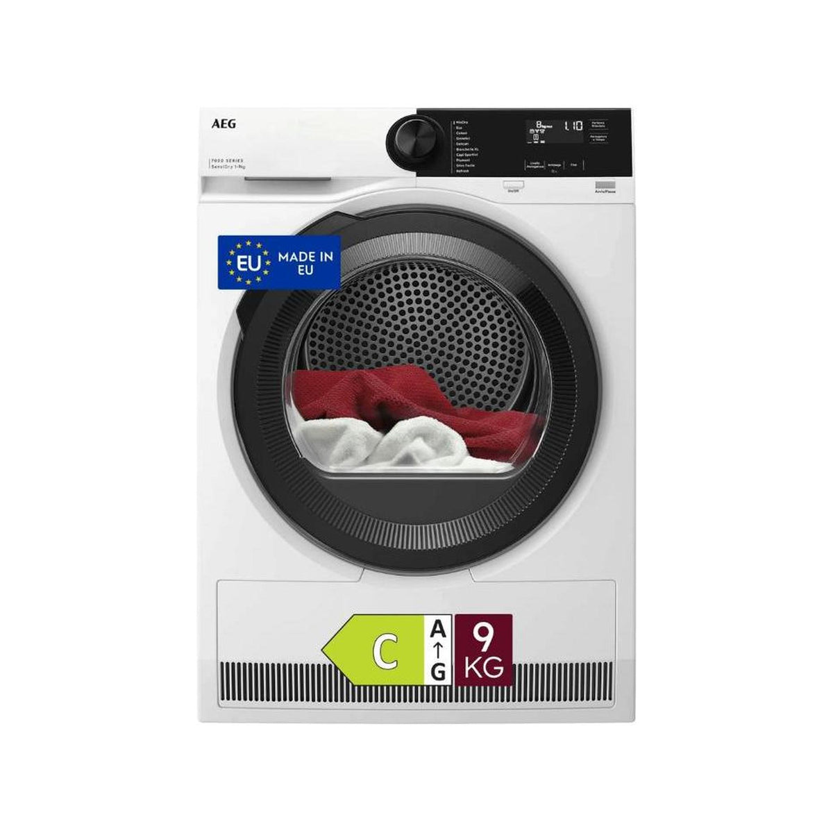 AEG TR7HE1C9 ASCIUGATRICE A POMPA DI CALORE 9KG SENSIDRY INVERTER CLASSE C