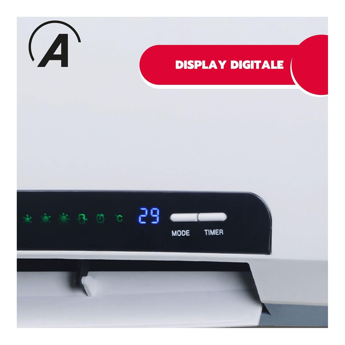 Ardes AR4W08P PARETO X Termoventilatore ceramico da Parete 2000w