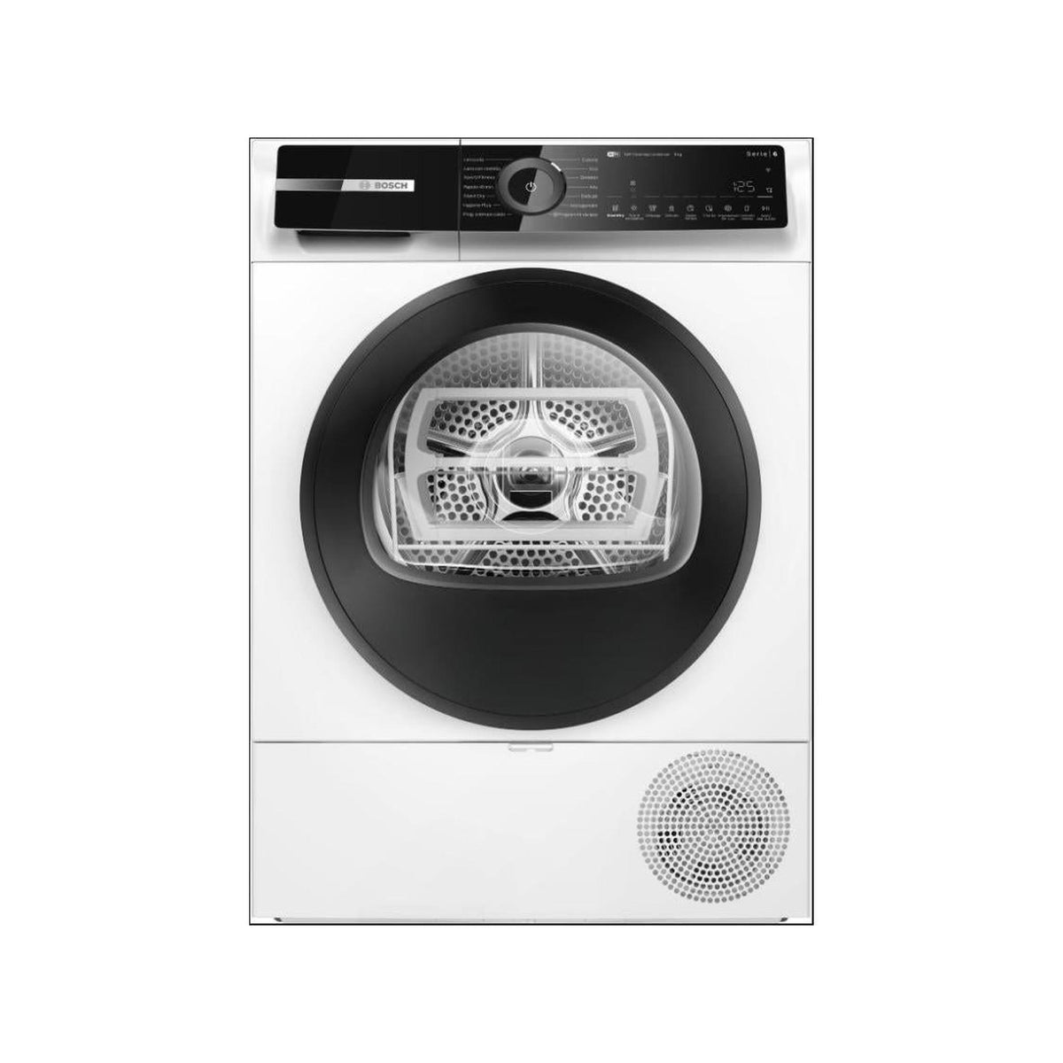 BOSCH WQN246D0IT ASCIUGATRICE CARICA FORNATALE 9KG POMPA DI CALORE CLASSE B