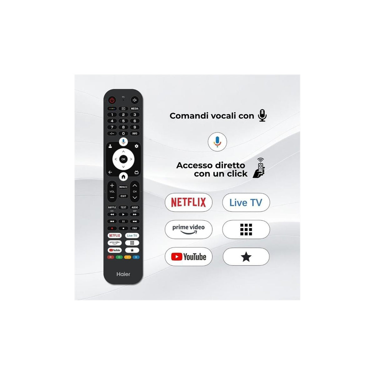 Haier H43S80GUX TV Qled 43'' UHD 4K Smart Tv Wi-Fi