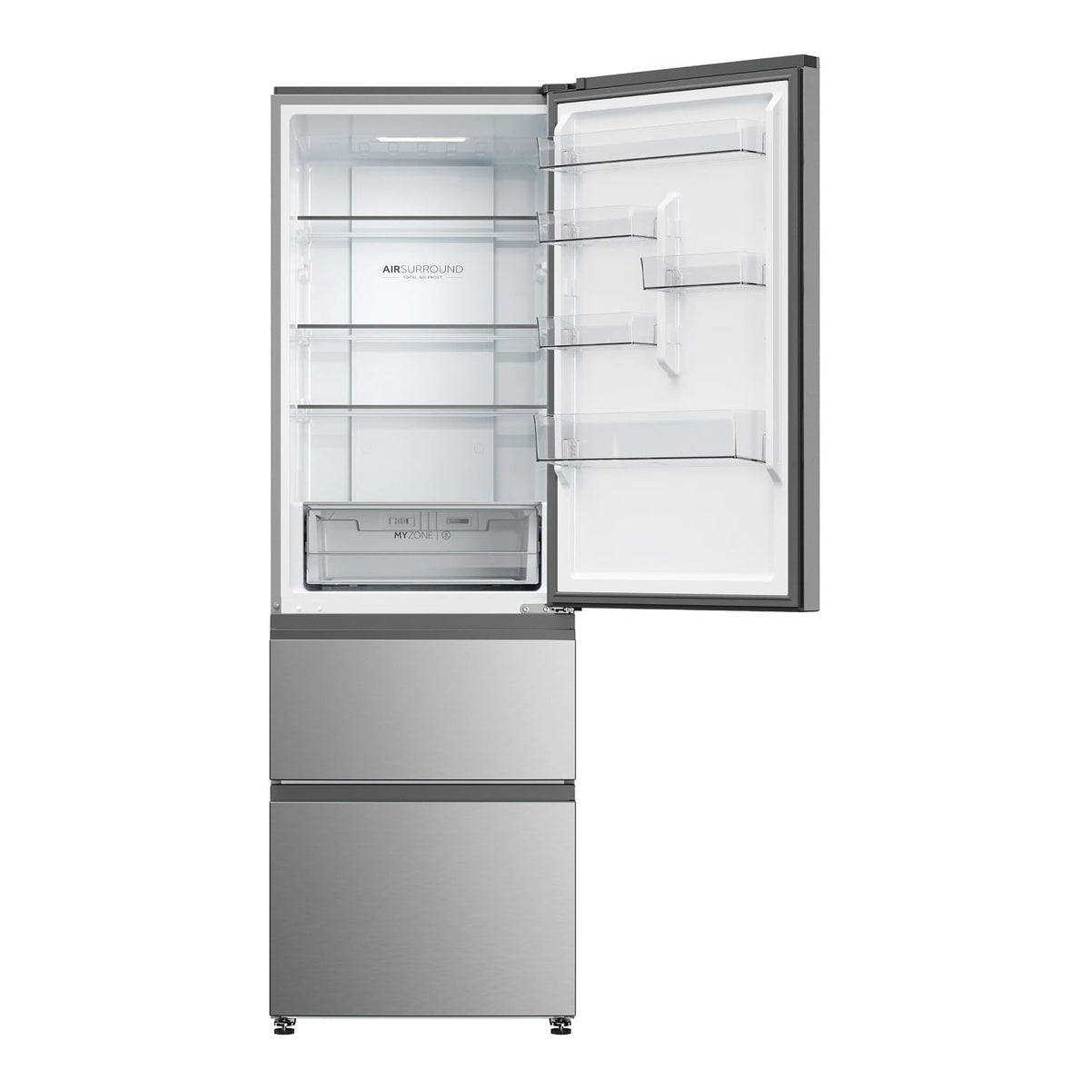 Haier HTW3618DNMG frigorifero combinato 3 porte No Frost 360L classe D argento