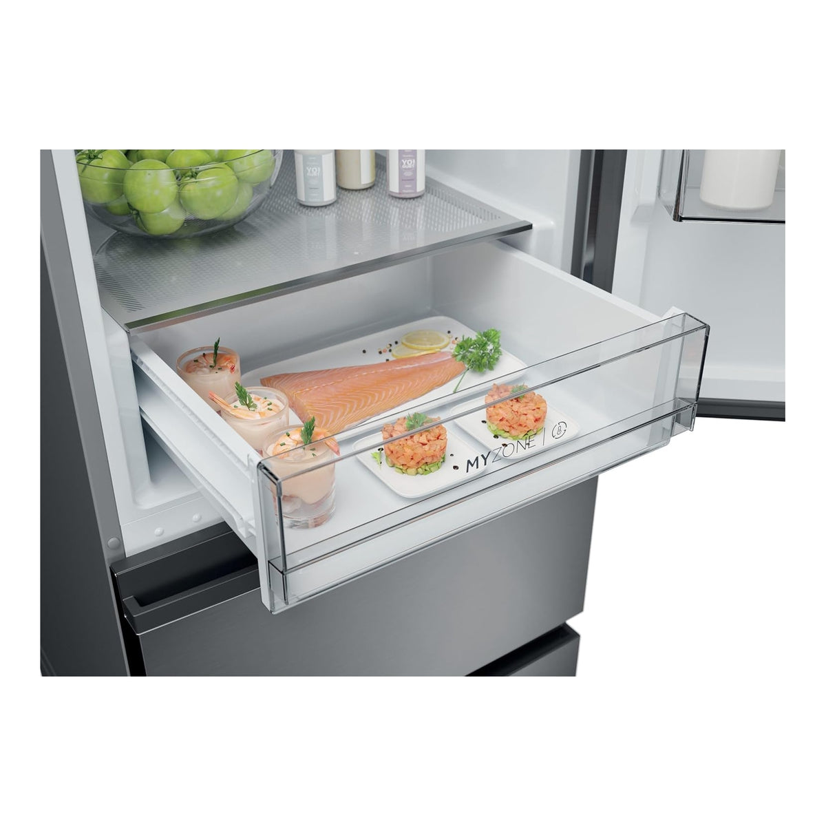 Haier HTW3618DNMG frigorifero combinato 3 porte No Frost 360L classe D argento