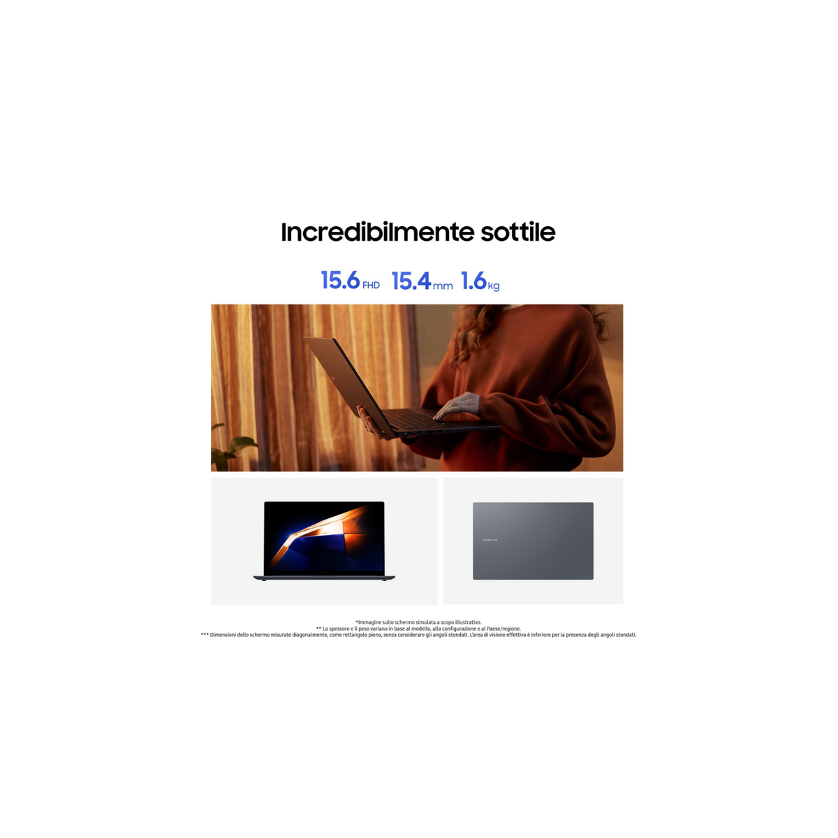 SAMSUNG GALAXY BOOK6 14" INTEL CORE5 315 RAM 8GB SSD 256GB WINDOWS 11 HOME - NP740VJK-KG3IT