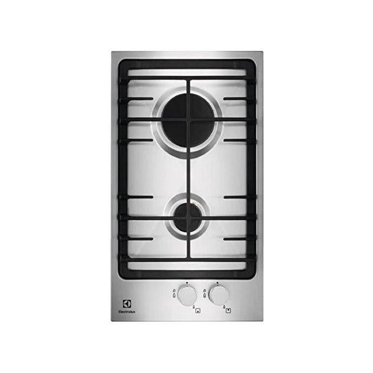ELECTROLUX EGG3322NVX PIANO COTTURA 30CM 2 FUOCHI A GAS INOX