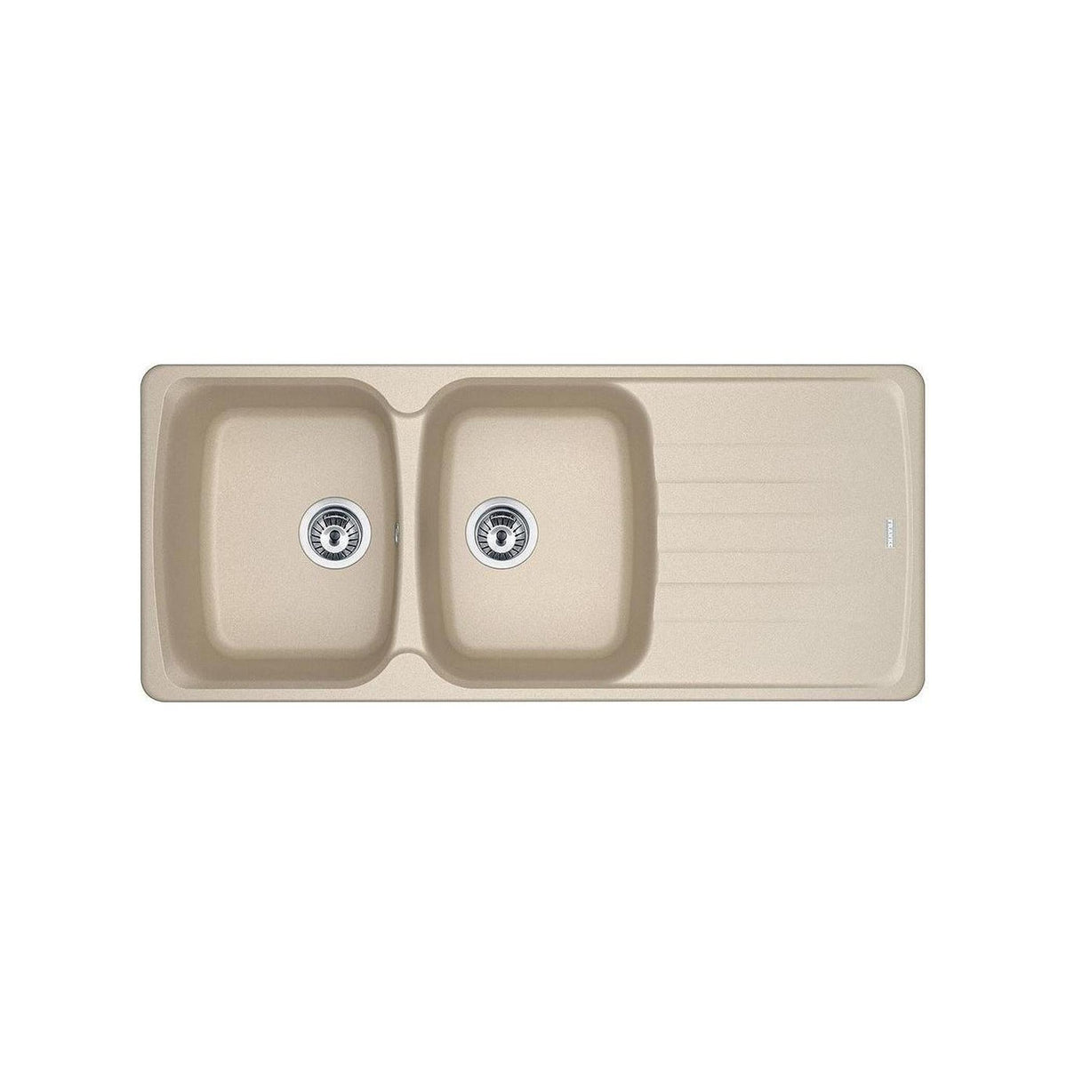FRANKE AZG621 LAVELLO 116x50 CM 2 VASCHE + GOCCIOLATOIO REVERSIBILE COLORE AVENA - 114.0490.256