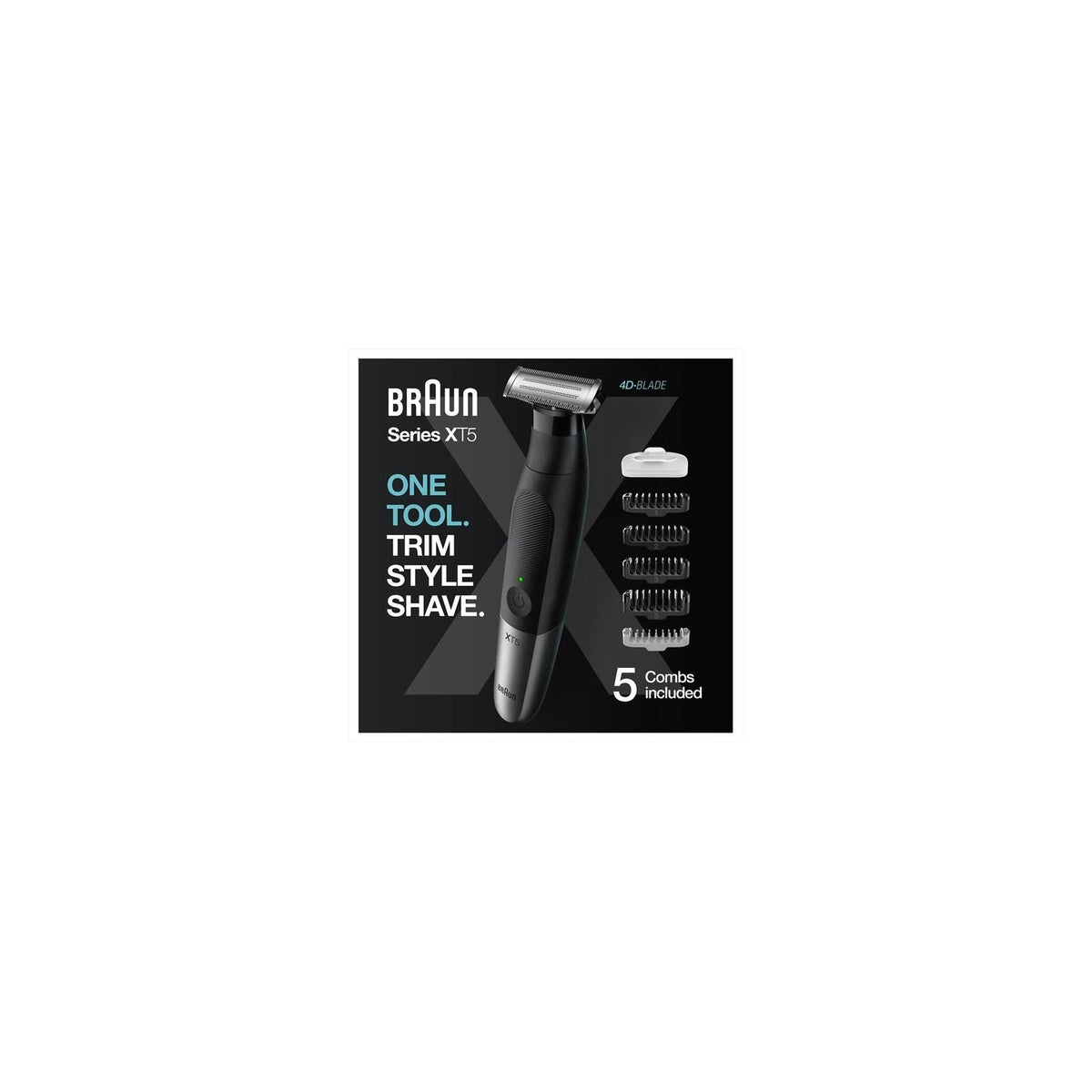 BRAUN XT5100 REGOLABARBA RICARICABILE