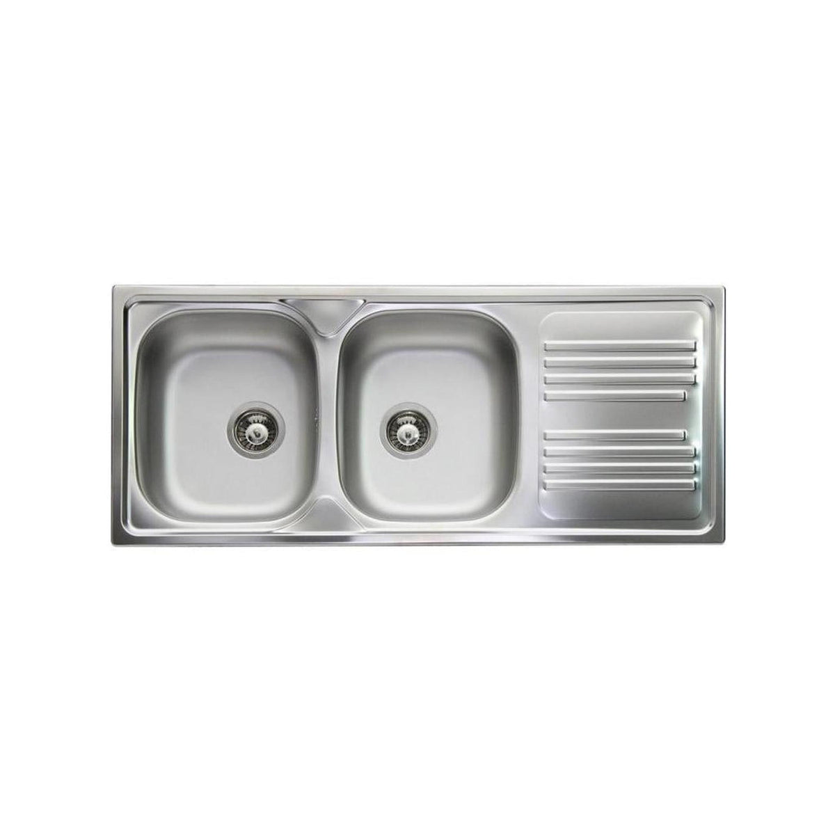 APELL TM1162IRPC SERIE ATMOSFERA LAVELLO 2 VASCHE + GOCCIOLATOIO A DESTRA 116X50CM INOX