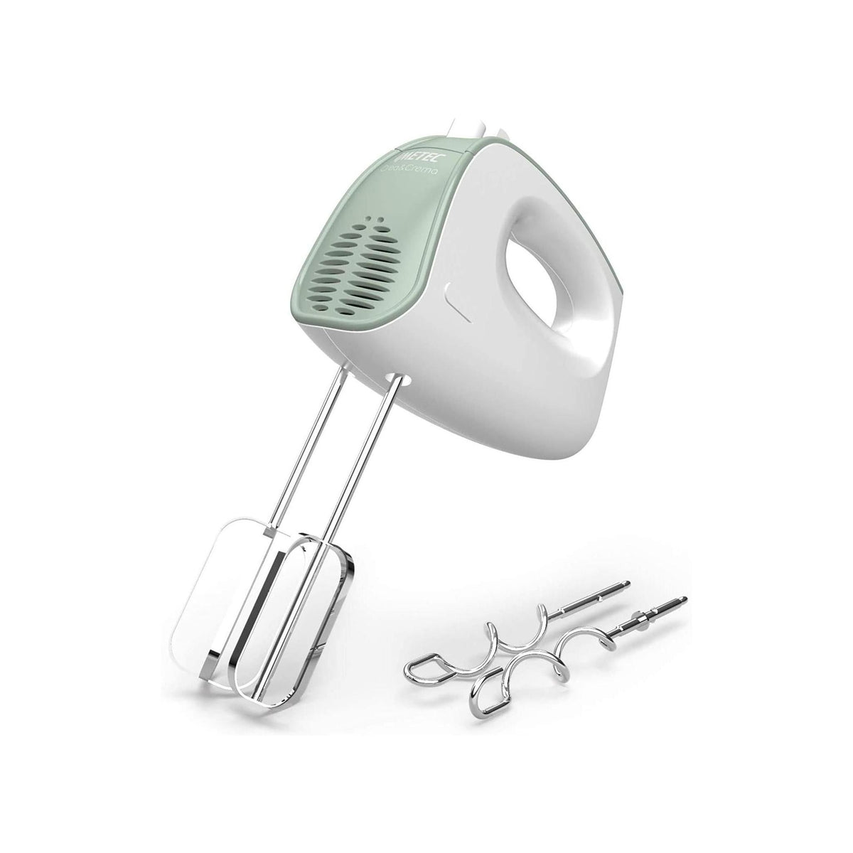 IMETEC 7485 SBATTITORE ELETTRICO CON 2 FRUSTE E 2 GANCI 500W COLORE BIANCO E VERDE - PROMO