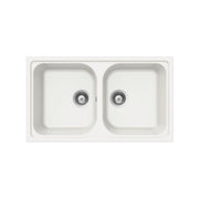 SCHOCK FOMN200A07 LAVELLO DA INCASSO 2 VASCHE 86X50 CM BIANCO