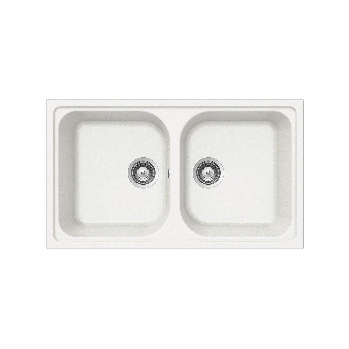 SCHOCK FOMN200A07 LAVELLO DA INCASSO 2 VASCHE 86X50 CM BIANCO