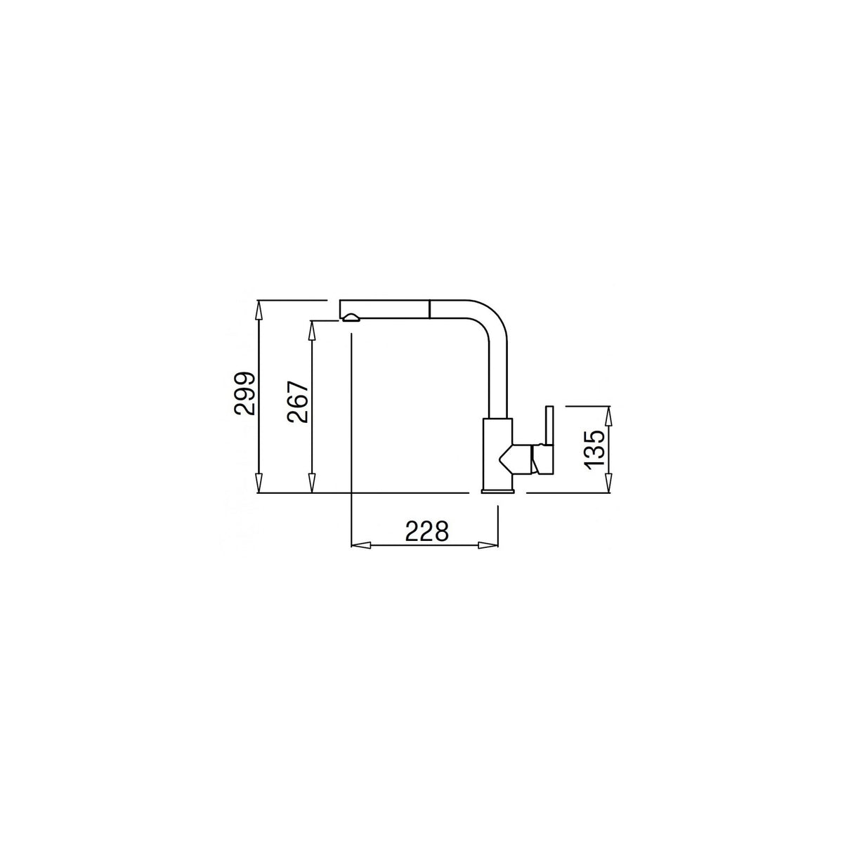 ELLECI MGKC0251 MISCELATORE GRANITEK CON DOCCETTA ESTRAIBILE COLORE AVENA