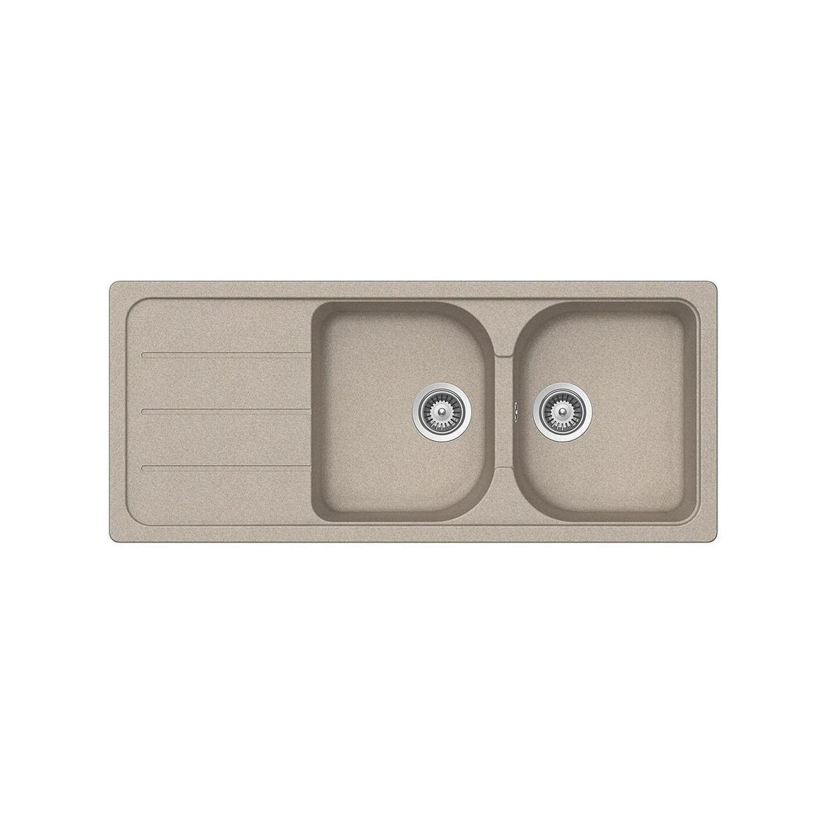SCHOCK FOMD200A58 LAVELLO 116X50CM 2 VASCHE + GOCCIOLATOIO REVERSIBILE COLORE AVENA