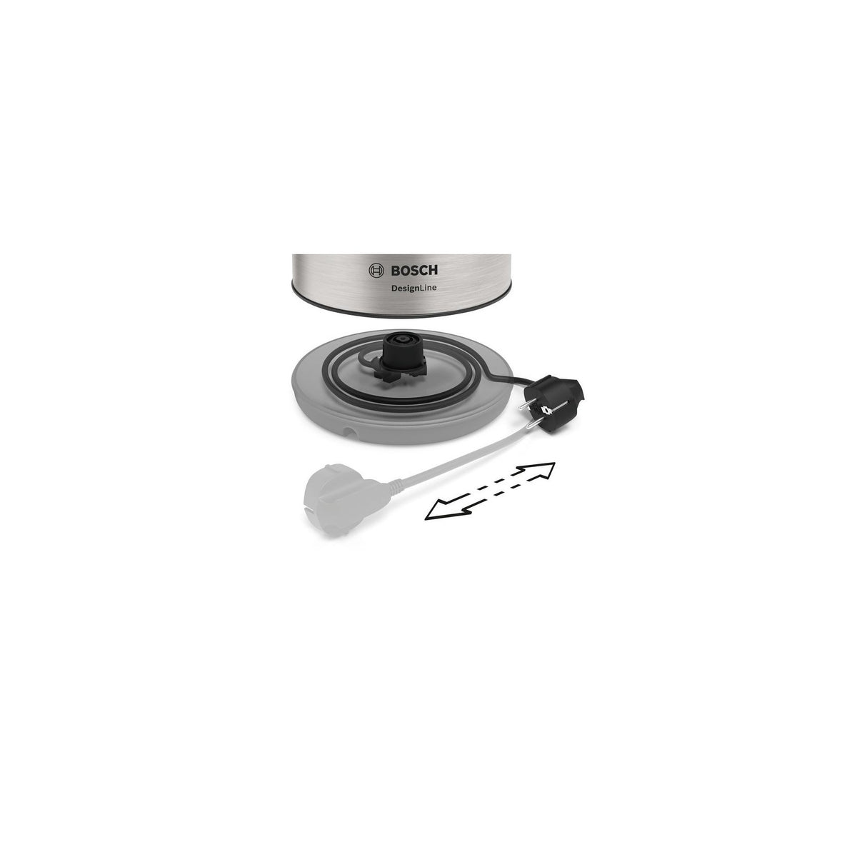 BOSCH TWK3P420 BOLLITORE ELETTRICO 2400W 1,7 LITRI - INOX