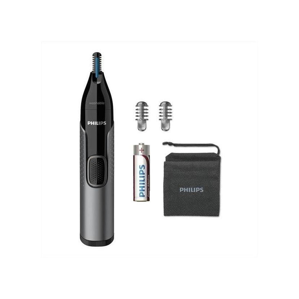 PHILIPS NT3650/16 TRIMMER SERIES 3000 RIFINITORE PER PELI DEL NASO ORECCHIE E SOPRACCIGLIA FUNZIONAMENTO A BATTERIA - PROMO