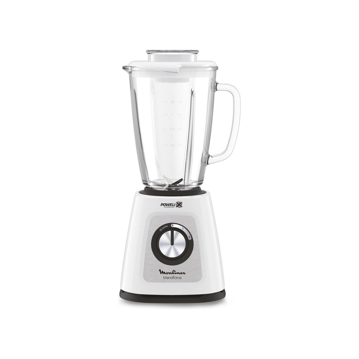 MOULINEX LM4351 FRULLATORE 800W CAPACITA' 1,25 LT 2 VELOCITA' COLORE BIANCO
