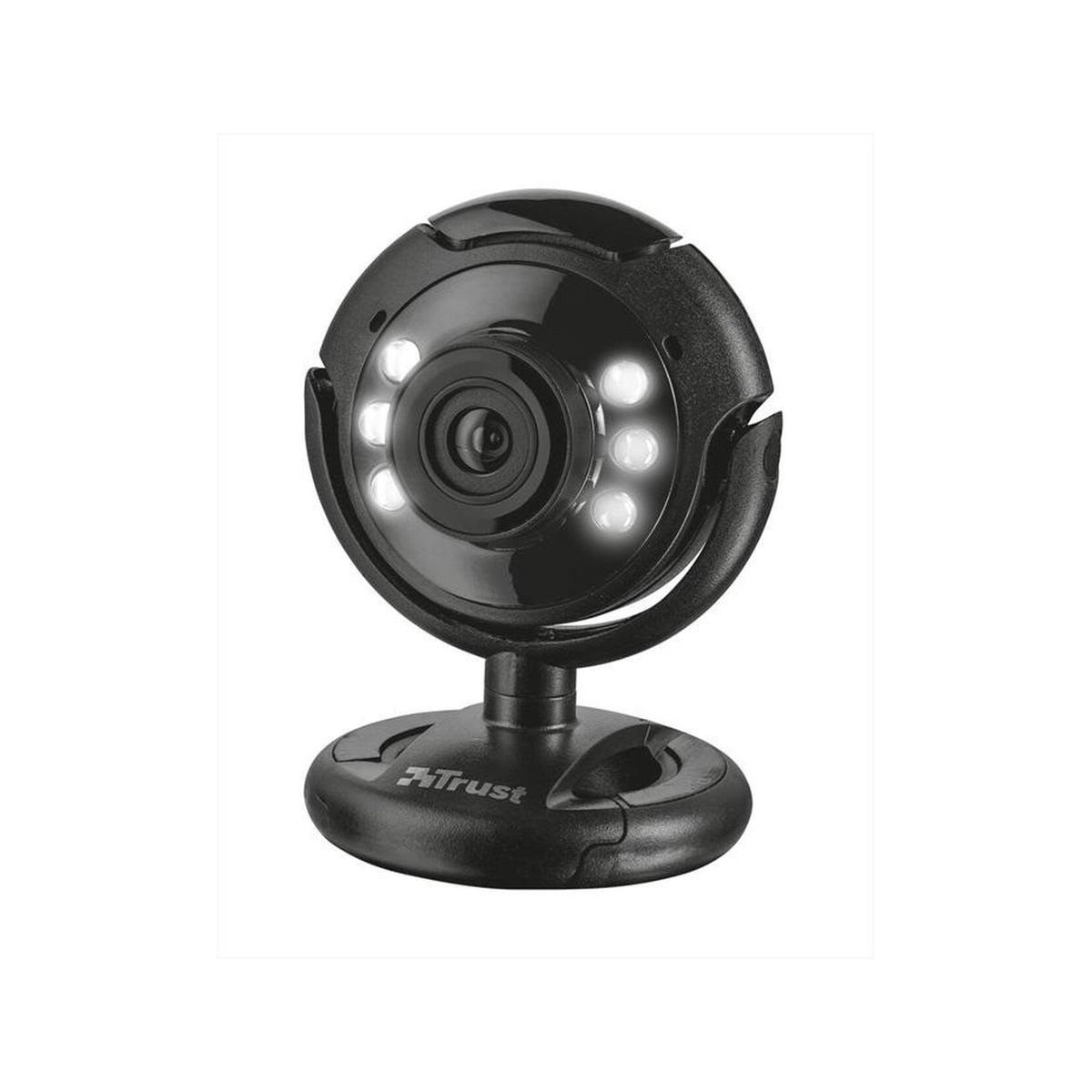 TRUST WEBCAM SPOTLIGHT PRO 1.3 MPX CON MICROFONO INTEGRATO E LUCE LED COLORE NERO - PROMO