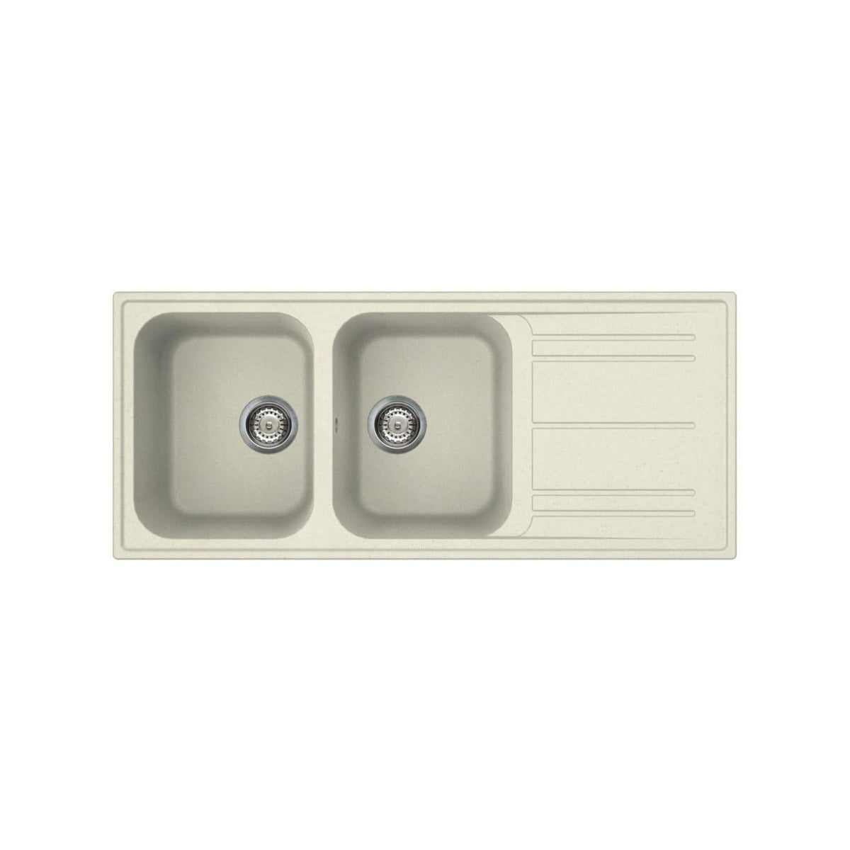 SMEG LZ116P LAVELLO DA INCASSO 116*50 2 VASCHE + GOCCIOLATOIO REVERSIBILE COLORE PANNA - PROMO