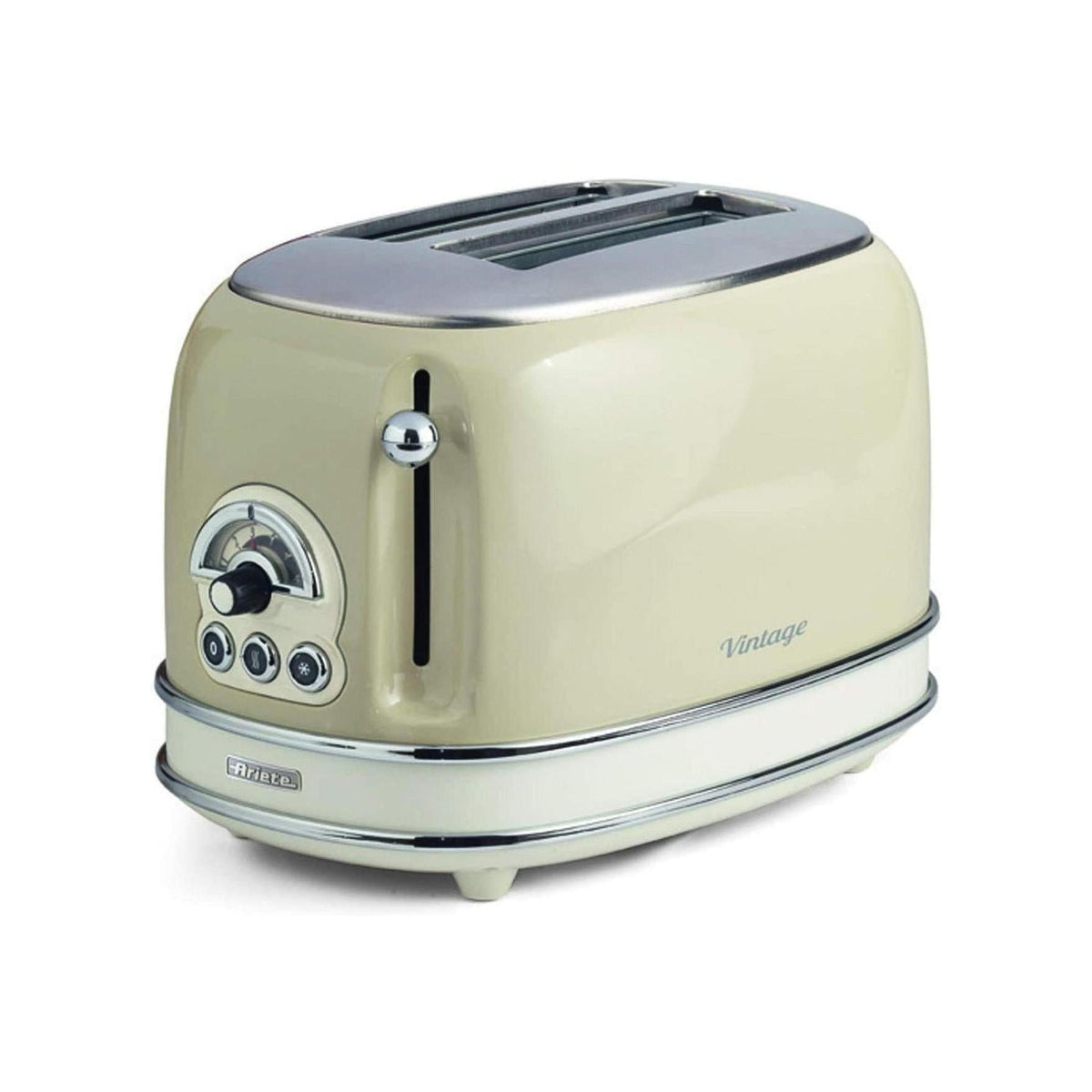 ARIETE 155/03 TOSTAPANE VINTAGE 2 FETTE 810W CON ESPULSIONE AUTOMATICA COLORE BEIGE - PROMO