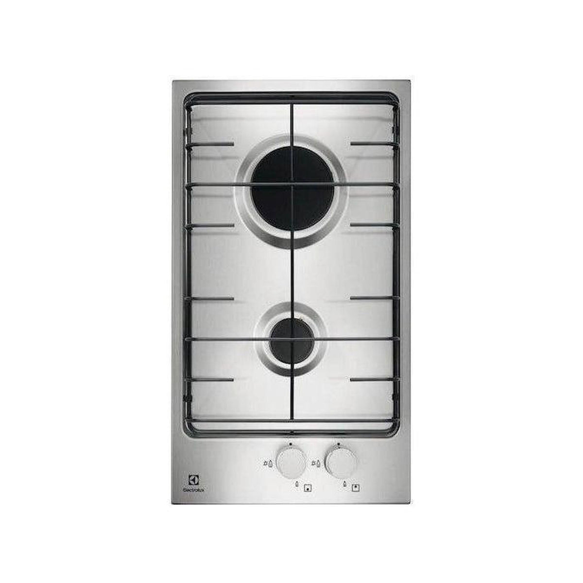ELECTROLUX EGG3222N PIANO COTTURA 30CM 2 FUOCHI A GAS ACCIAIO INOX