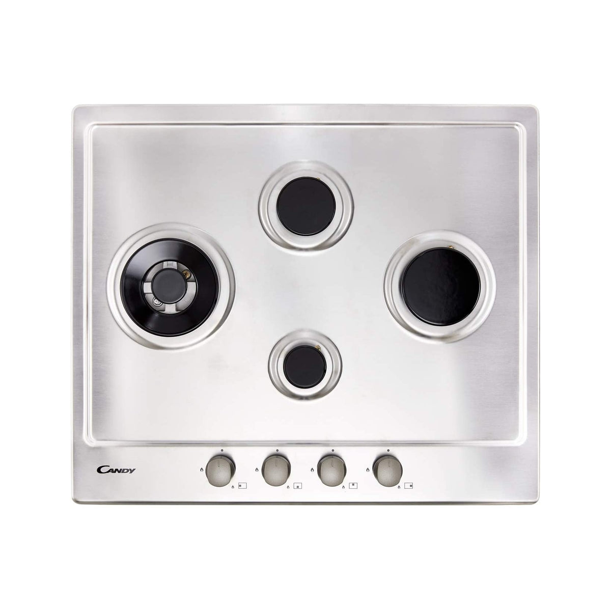 CANDY CHW6D4WX PIANO COTTURA 60CM 4 FUOCHI A GAS INOX