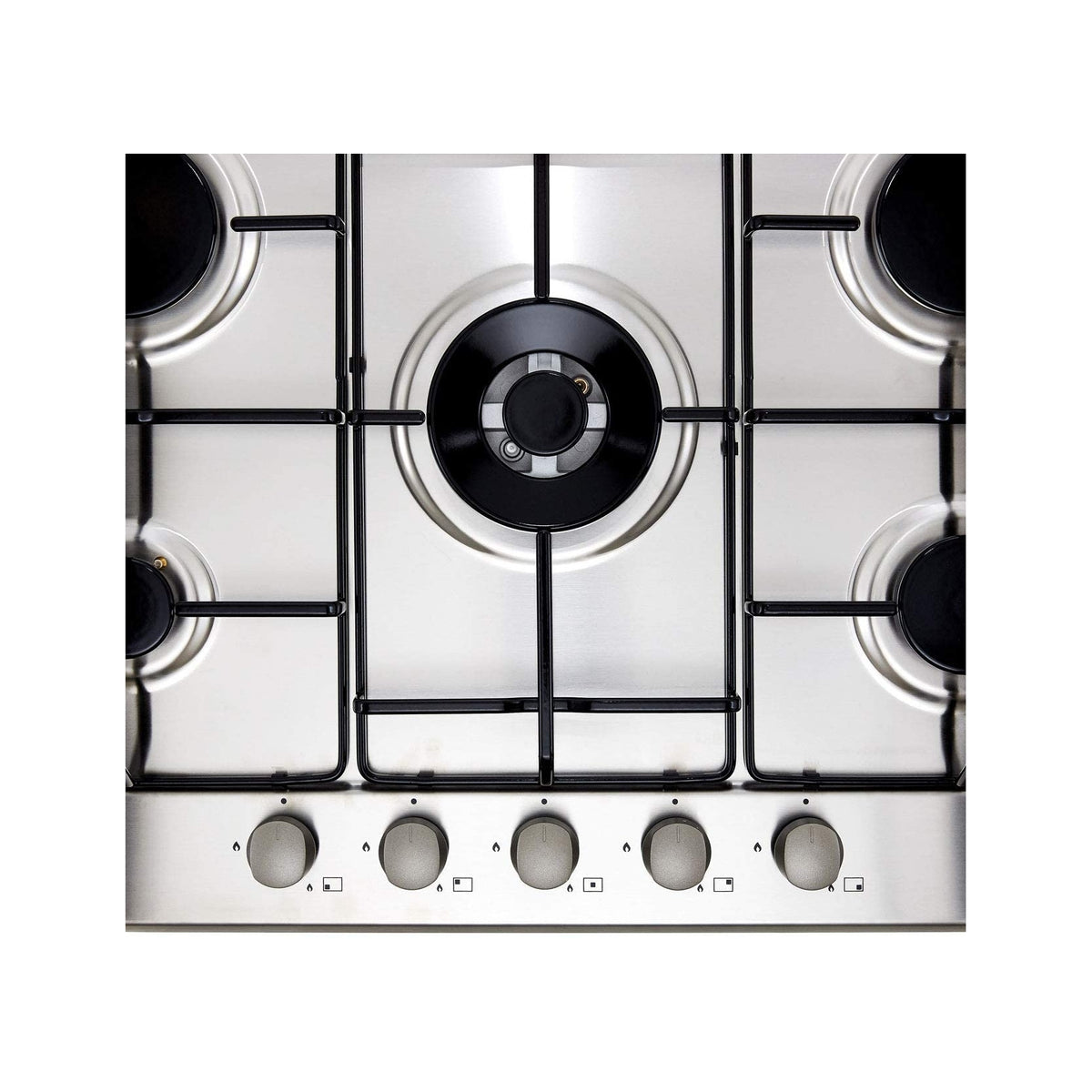 CANDY CHW74WX PIANO COTTURA 75CM 5 FUOCHI COLORE INOX
