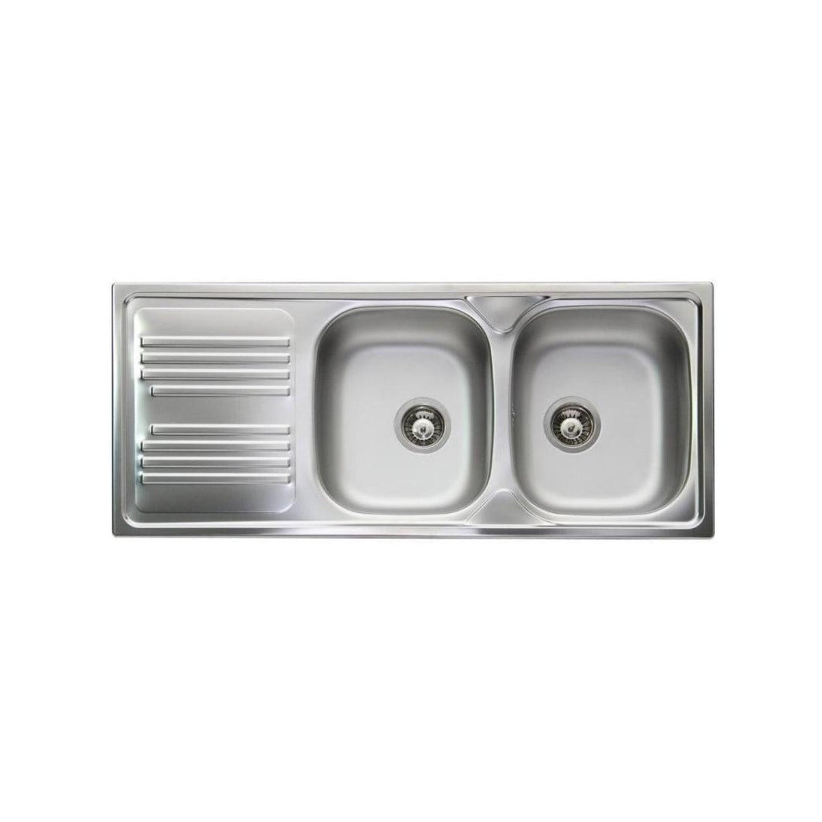 APELL TM1162ILPC SERIE ATMOSFERA LAVELLO 2 VASCHE + GOCCIOLATOIO SX 116X50CM COLORE INOX - PROMO