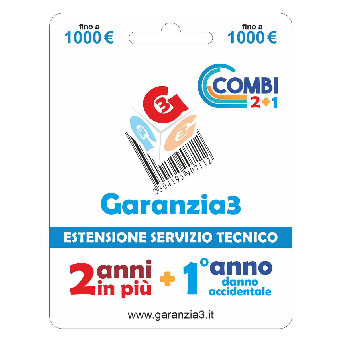 GR3 COMBI 1000 - SERVIZIO ESTENSIONE DI GARANZIA CON COPERTURA DANNO ACCIDENTALE PER 1 ANNO PIU' 2 ANNI DI ASSISTENZA AGGIUNTIVI