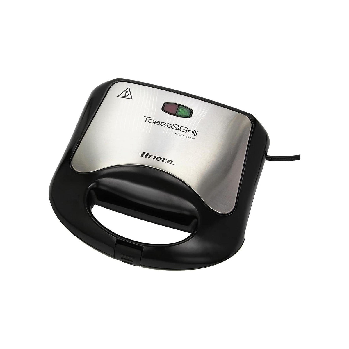 ARIETE 1980 TOAST & GRILL EASY TOSTIERA 750W PIASTRE ANTIADERENTI COLORE NERO/INOX - PROMO