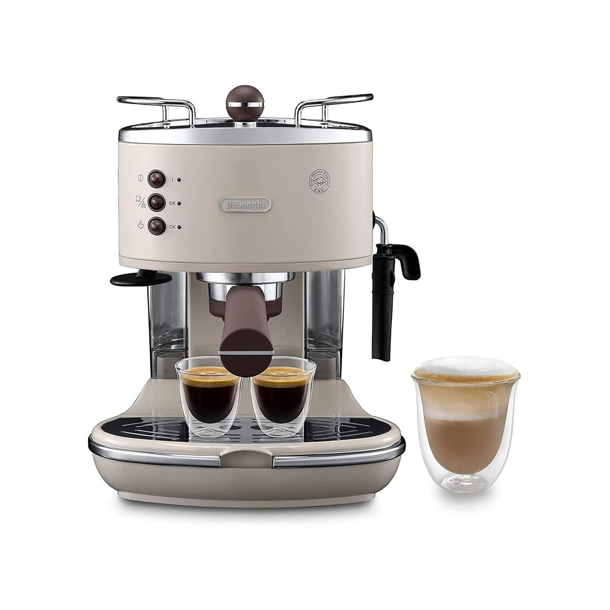 DE LONGHI ECOV311.BG MACCHINA DA CAFFE' ESPRESSO IN POLVERE O IN CIALDE SERBATOIO 1,4LT COLORE BEIGE