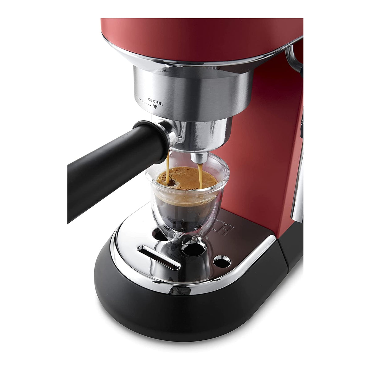 DE LONGHI DEDICA EC685.R MACCHINA DA CAFFE' PER CIALDE O MACINATO CAPPUCCINATORE COLORE ROSSO