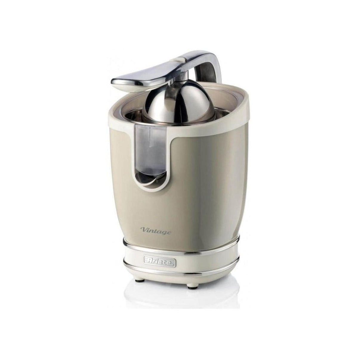 ARIETE 413 SPREMIAGRUMI VINTAGE 85W CON LEVA IN ALLUMINIO COLORE BEIGE - PROMO
