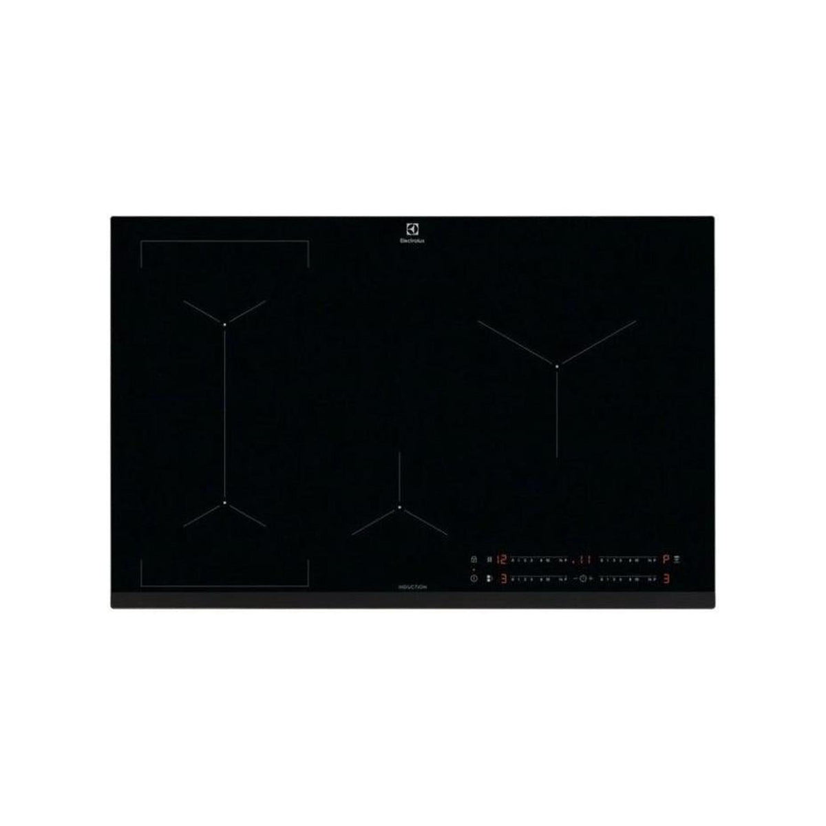 ELECTROLUX EIL83443 PIANO COTTURA DA INCASSO A INDUZIONE 78CM 4 ZONE COTTURA IN VETROCERAMICA NERO - PROMO