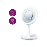 BEURER BS45W SPECCHIO COSMETICO CON LUCE LED INGRANDIMENTO 5X COLORE BIANCO - PROMO