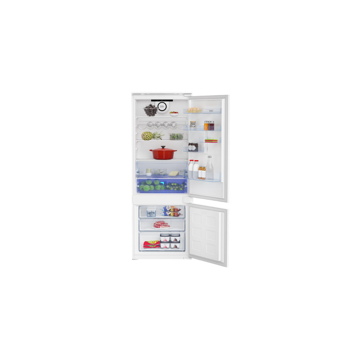 BEKO BCSE400E40SN FRIGORIFERO COMBINATO DA INCASSO 70CM 400LT STATICO CLASSE E - PROMO