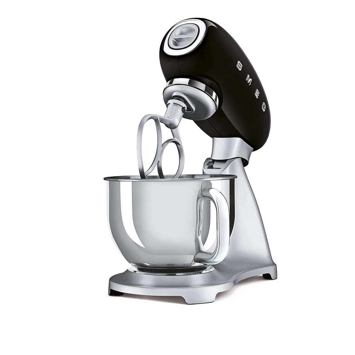 SMEG SMF02BLEU Impastatrice anni '50 4,8Lt 800W 10 Velocità Nero/Inox