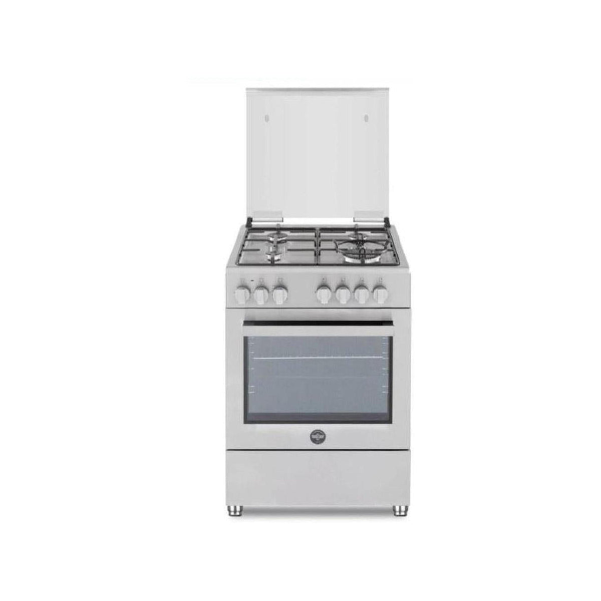 LA GERMANIA SE664EX CUCINA 60x60 4 FUOCHI A GAS FORNO ELETTRICO VENTILATO INOX