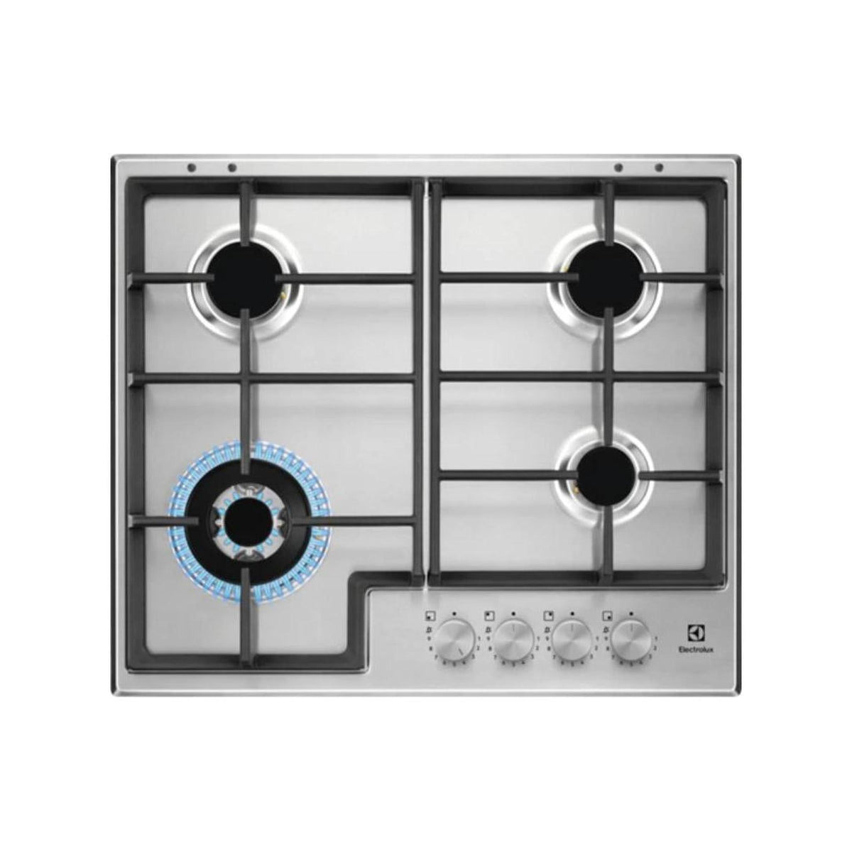 ELECTROLUX EGS64362X SERIE 300 SLIM LINE PIANO COTTURA 60CM 4 FUOCHI A GAS INOX