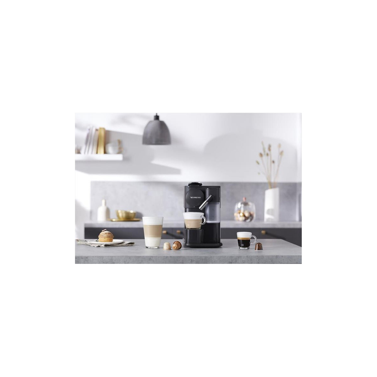 DE LONGHI NEW LATTISSIMA ONE NESPRESSO EN510.B MACCHINA DA CAFFE' A CAPSULE NERA