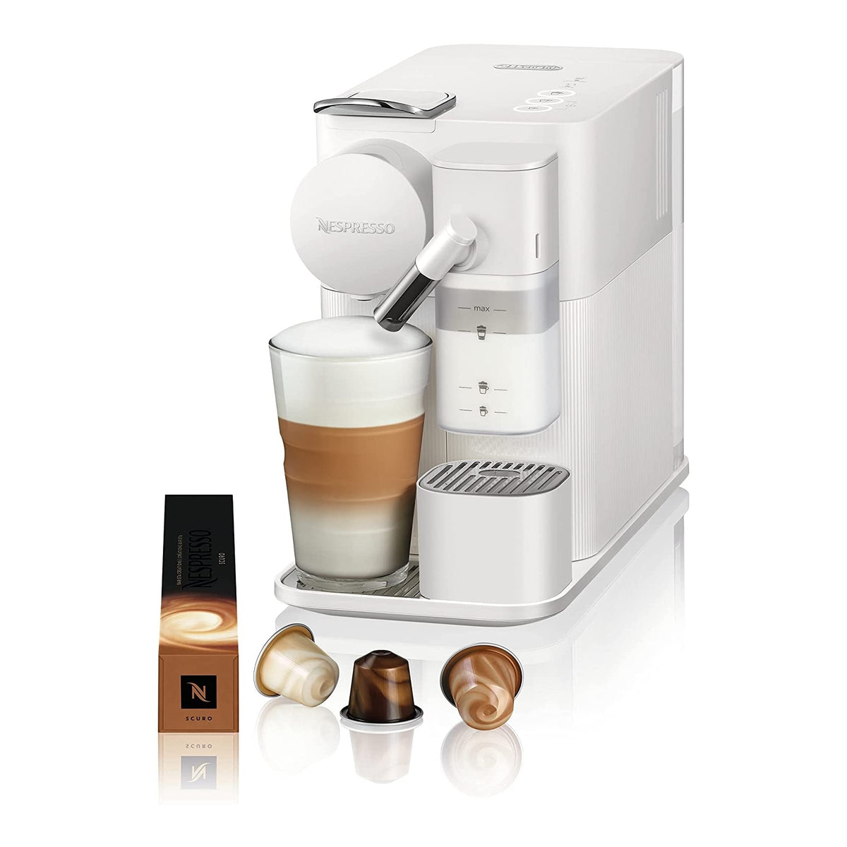 DE LONGHI NEW LATTISSIMA ONE NESPRESSO EN510.W MACCHINA DA CAFFE' A CAPSULE BIANCA