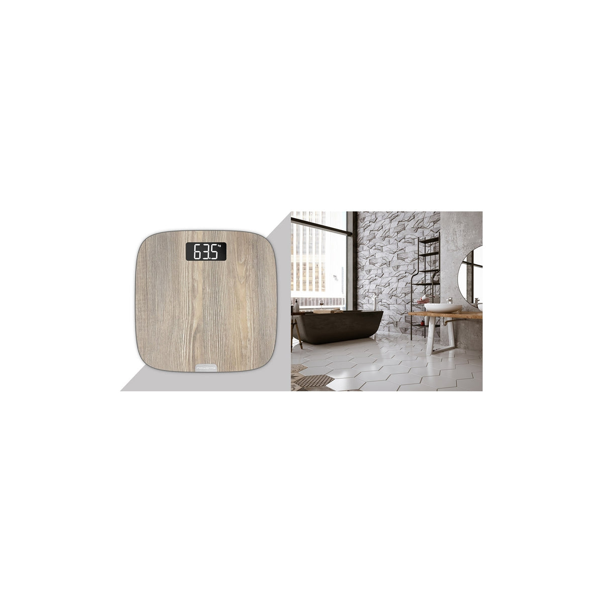 ROWENTA BS1600 BILANCIA PESAPERSONE ELETTRONICA MAX 160 KG IN LEGNO CHIARO - PROMO