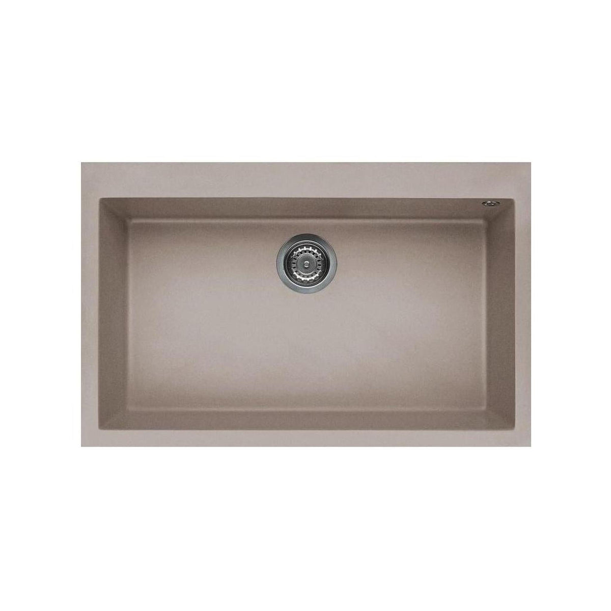 ELLECI LGQ13043 QUADRA 130 LAVELLO MONOVASCA 79X50 CM COLORE TORTORA