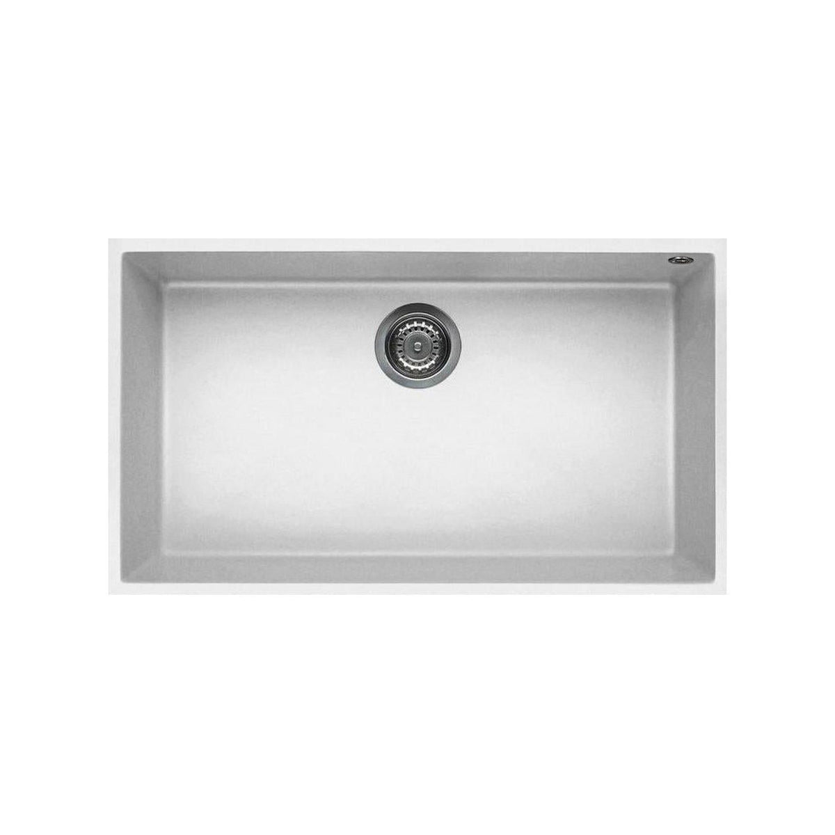 ELLECI QUADRA 130 LGQ13068BSO Lavello Monovasca Sottotop 76x44 cm colore Bianco