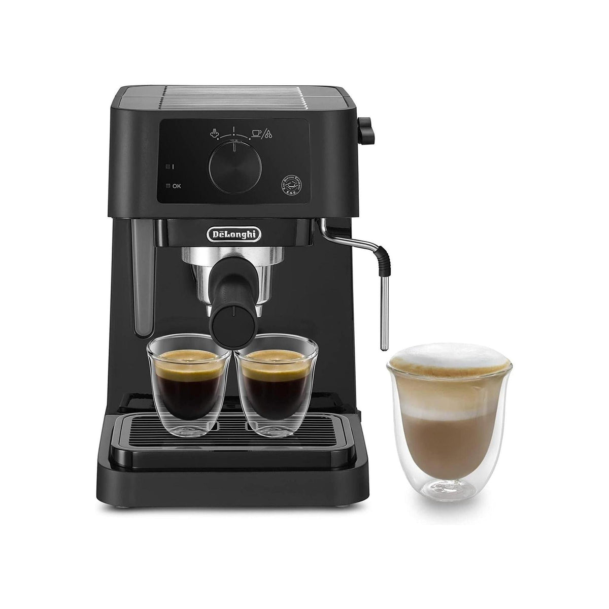 DE LONGHI STILOSA EC235.BK MACCHINA DA CAFFE ESPRESSO CON CIALDE O CAFFE' MACINATO COLORE NERO - PROMO