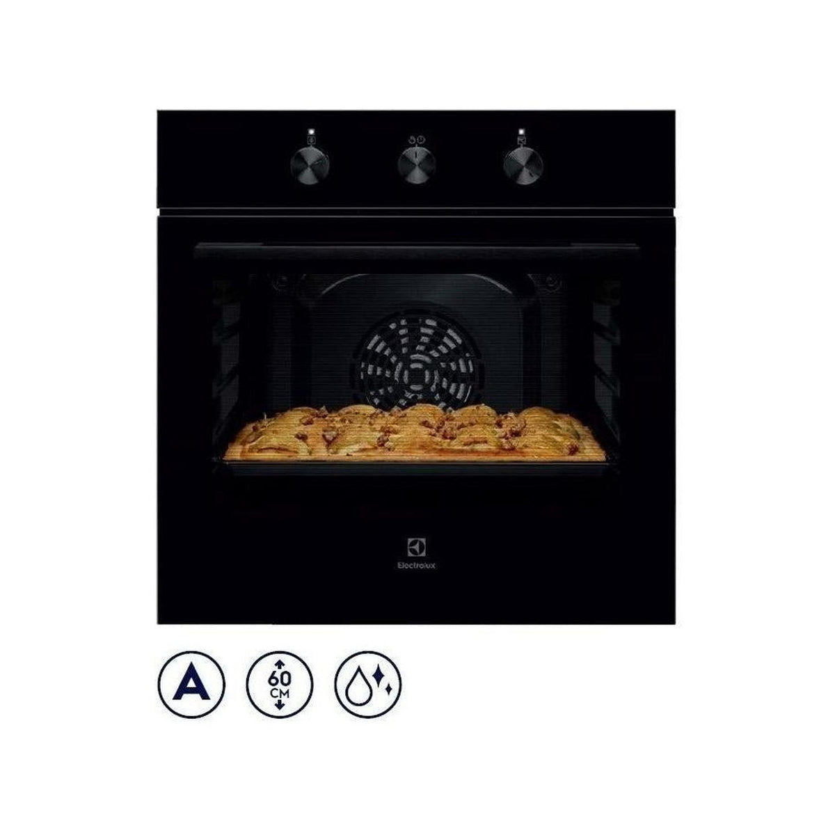 ELECTROLUX KOHHH00BK3 FORNO ELETTRICO DA INCASSO 60CM 58LT CLASSE A COLORE NERO - PROMO