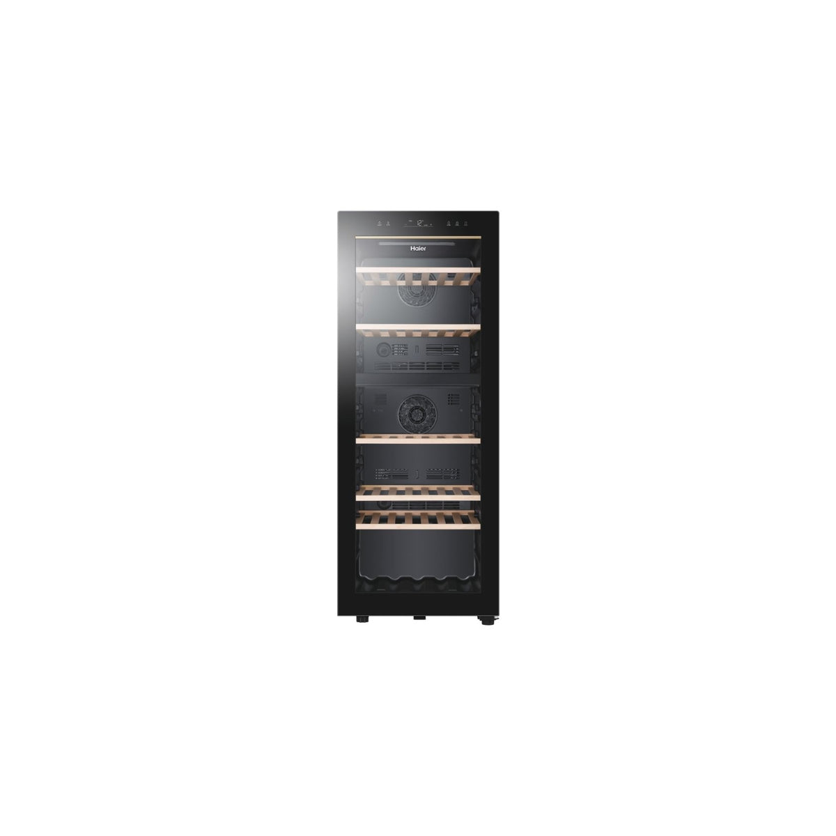 HAIER HWS79GDG CANTINETTA VINO 77 BOTTIGLIE 2 TEMPERATURE WIFI CLASSE G COLORE NERO