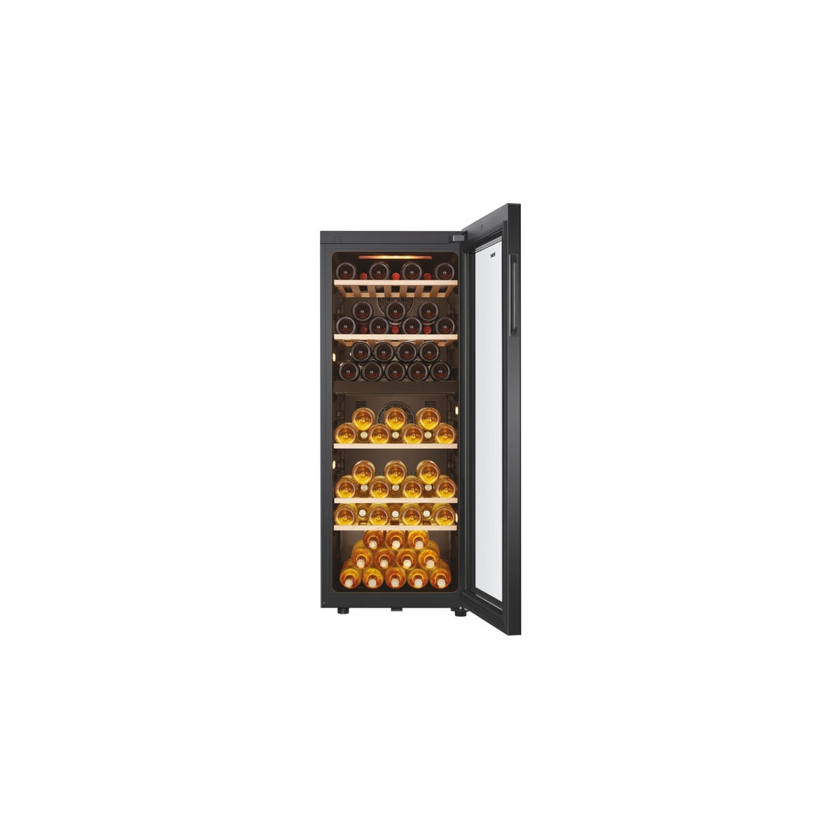 HAIER HWS79GDG CANTINETTA VINO 77 BOTTIGLIE 2 TEMPERATURE WIFI CLASSE G COLORE NERO