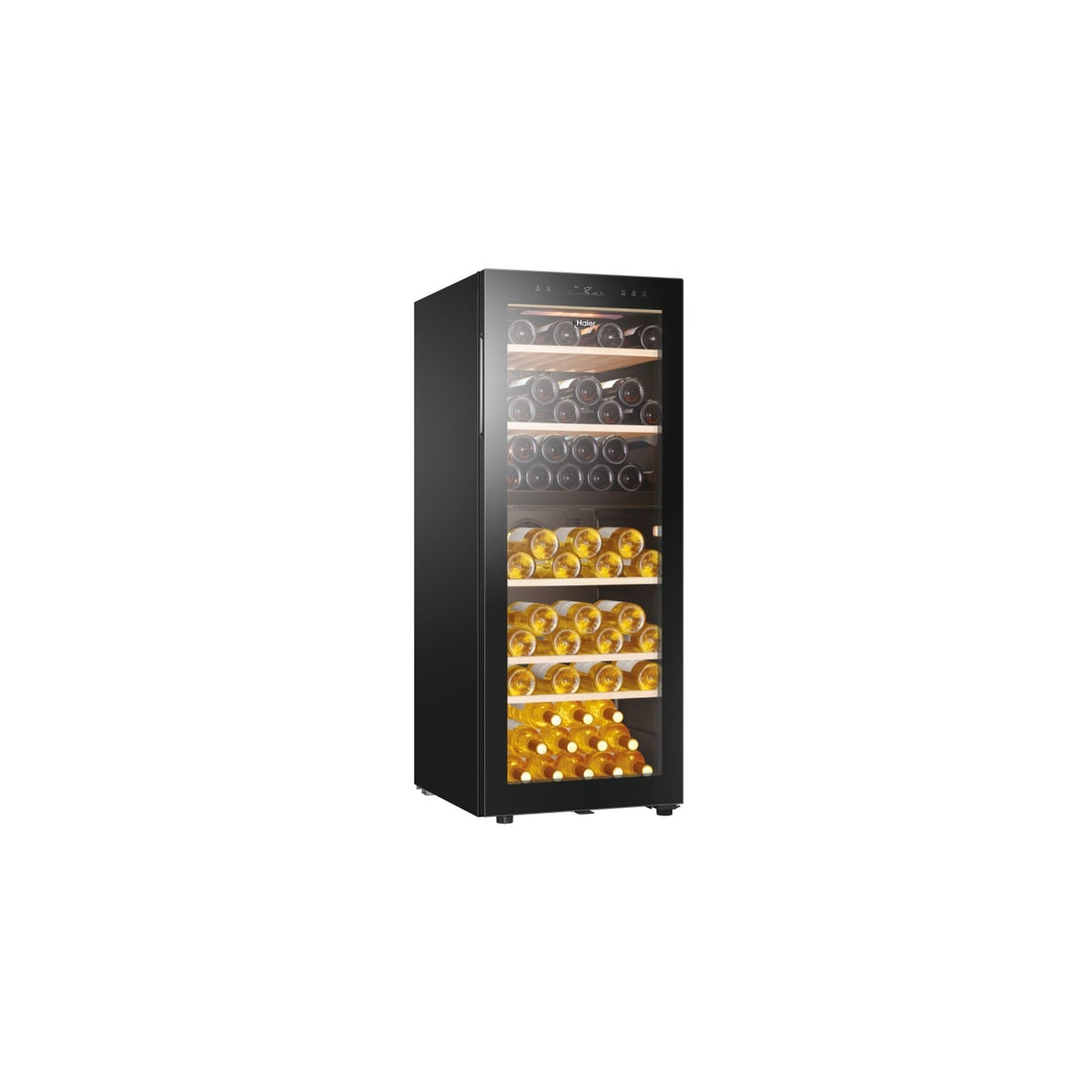 HAIER HWS79GDG CANTINETTA VINO 77 BOTTIGLIE 2 TEMPERATURE WIFI CLASSE G COLORE NERO