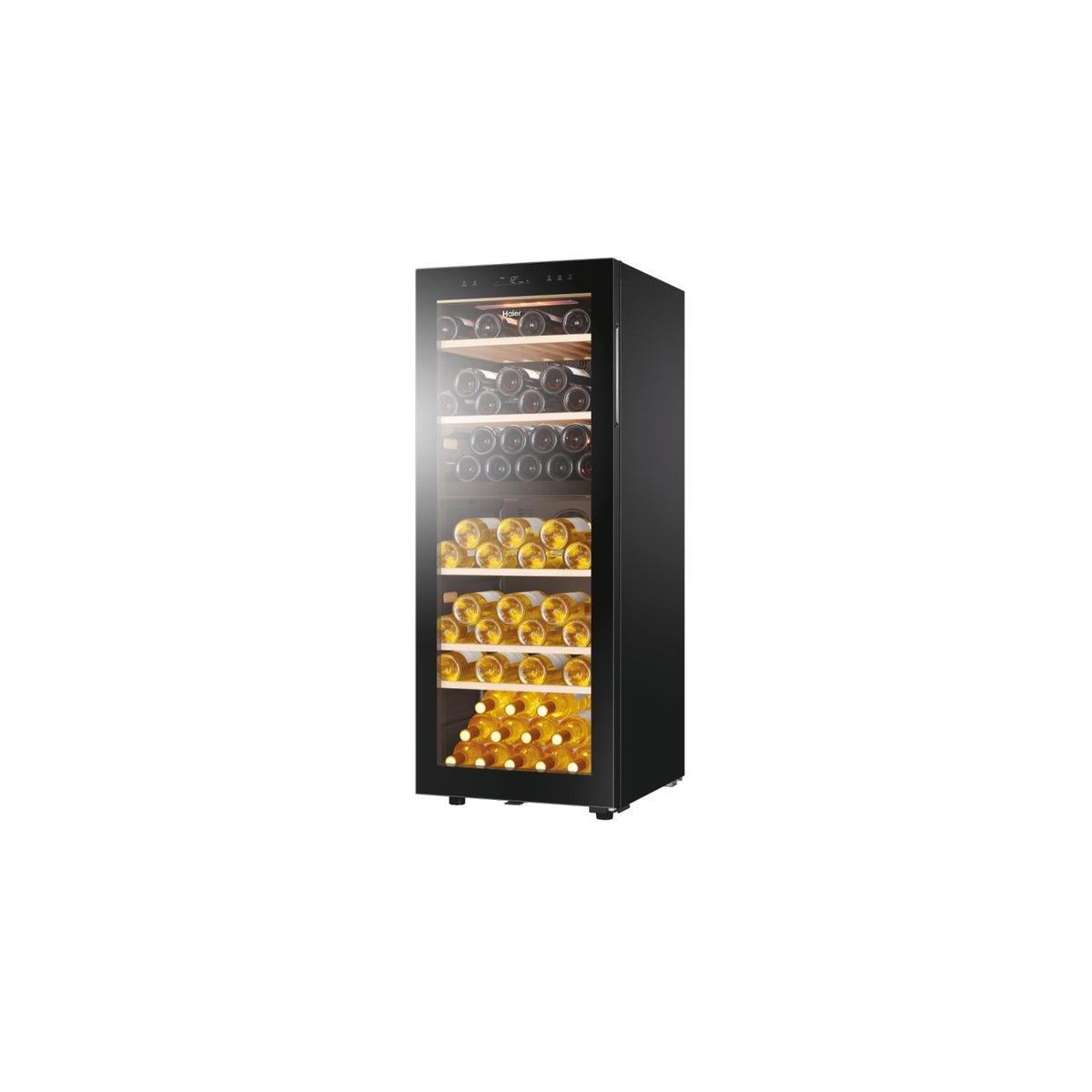 HAIER HWS79GDG CANTINETTA VINO 77 BOTTIGLIE 2 TEMPERATURE WIFI CLASSE G COLORE NERO