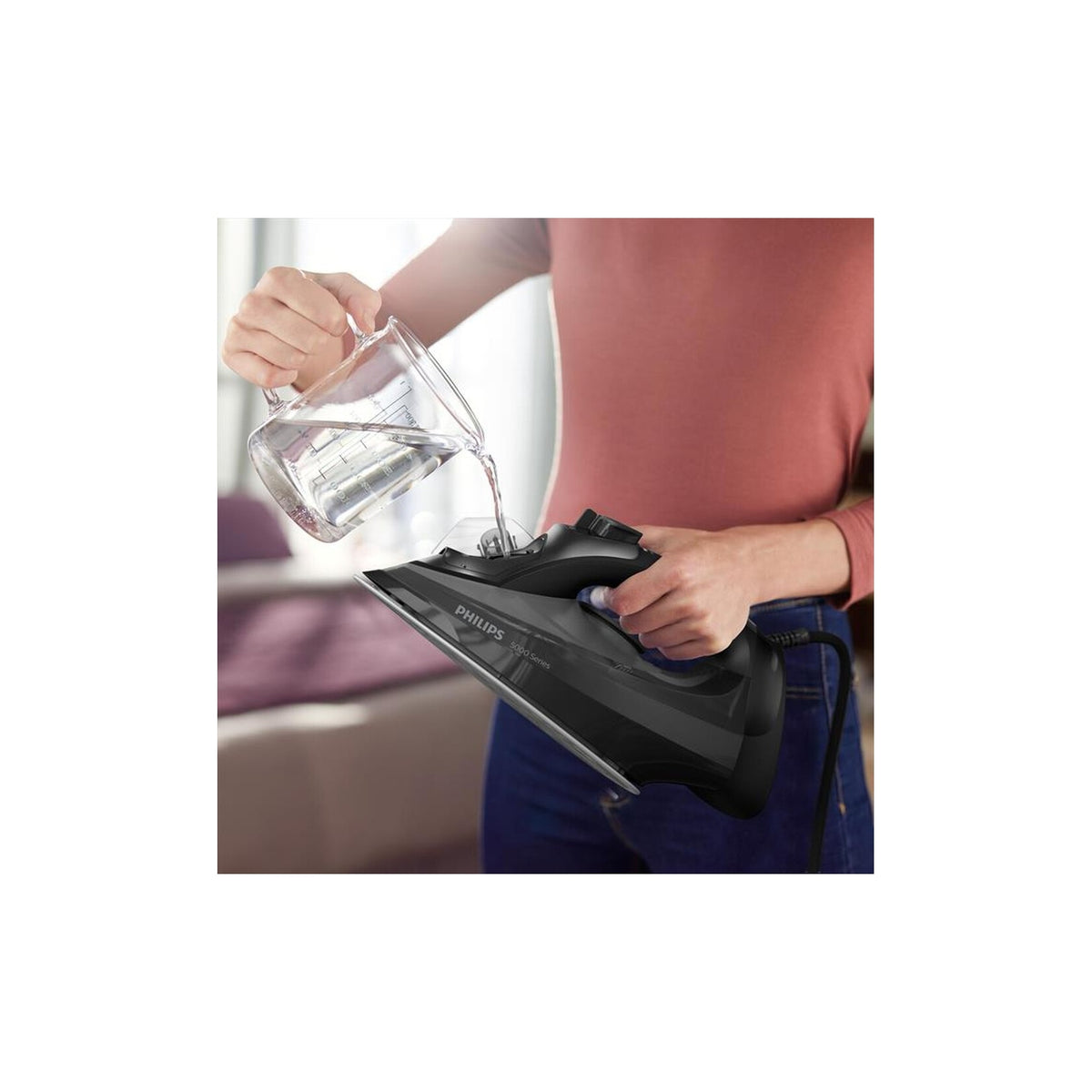 PHILIPS 5000 DST5040/80 FERRO DA STIRO A VAPORE 2600W SERBATOIO 320 ML COLORE NERO - PROMO