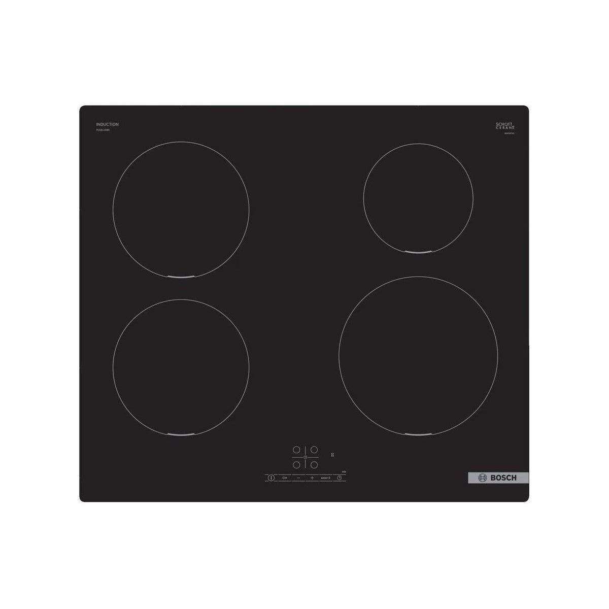 BOSCH PUE611BB5E PIANO COTTURA A INDUZIONE 60CM 4 ZONE COTTURA COLORE NERO - PROMO